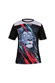 Resim DO-SMAI Dijital Baskılı Arslan Fitness Boks Muay Thai Antrenman Tişörtü Spor T-shirt Fgt037 