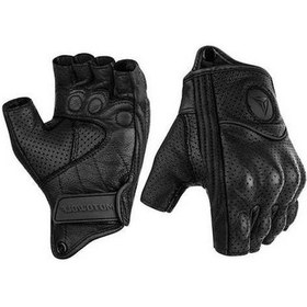 Resim Novahub Motowolf Motosiklet Eldiven, %100 Deri, Kesik Parmak Eldiven 