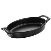 Resim Belle Cuisine Oval Servis Tabağı 20 cm x 12,5 cm Siyah Revol