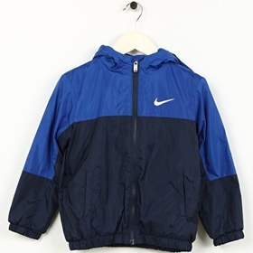 Resim Nike Çocuk Mavi Kapüşonlu Mont 86K992-U90NKB NIKE FLEECE LINED WOV 