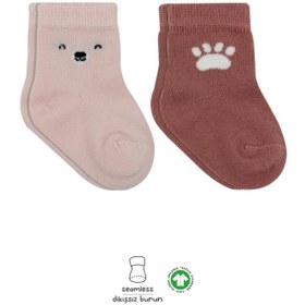 Resim Nessiworld Bistyle Bear Penye Soket Çorap 2'Li BS10116 Pembe 