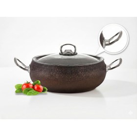 Resim Hascevher 2 ADET Daisy Granit Karnıyarık Güveç Tenceresi 26 cm 