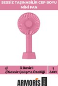 Resim Armoris Yeni Nesil Usb Şarjlı 3 Kademeli Sessiz Taşınabilir Mini Fan Pervaneli Soğutucu Küçük Vantilatör 
