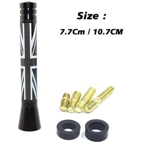Resim Gri Jack-7.7cm-union Jack Araba Çatı Radyo Anteni Fm Anteni Anten Mini Cooper İçin F54 F55 F56 F57 F60 R50 R52 R53 R55 