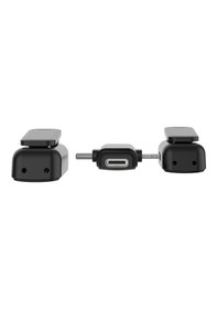 Resim Lenyes Lm203 2in1 Type-c Ve Lightning Portlu Kablosuz Yaka Mikrofonu Siyah 
