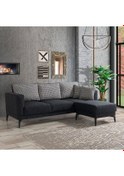 Resim Bobby Modüler Çift Yönlü Köşe Koltuk Takımı Antrasit 