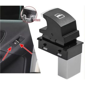 Resim ELEKTRİKLİ CAM SİSTEMİ KONTROL DÜĞMESİ için for VOLKSWAGEN Jetta, Tiguan, Golf MK5 MK6, Passat, Touran, SEAT MK2 5K0959855, Piller dahil değildir. 