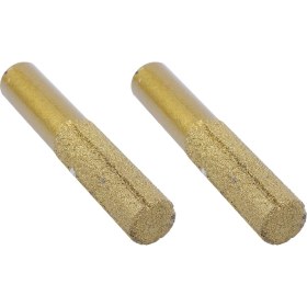 Resim 2x Altın 13MM Dia Elmas Profil Mermer Için Düz Yönlendirici Bit (Yurt Dışından) 