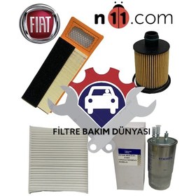 Resim Fiat Linea Fiorino 1.3 Multijet Euro 5 Filtre Bakım Seti Selenia M.Y 