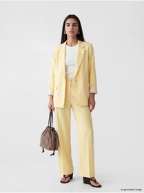 Resim LC Waikiki LCW Vision Keten Karışımlı Kadın Blazer Ceket 
