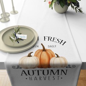 Resim Evmila Sonbahar Desenli Runner Modeli - 40x140 cm 