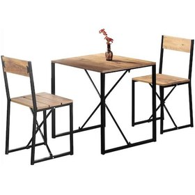 Resim Weblonya Cafe Masası Yemek Masası 2 Kişilik Masa Takımı 5135 