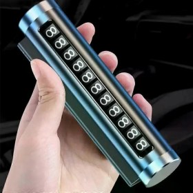 Resim Telefon Numarası Plaka Silindiri Ayarı Renkli Metal Alüminyum Araba Geçici Park Kartı Evrensel Moda Oto Aksesuarları (4887) 