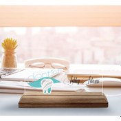 Resim Bk Gift Kişiye Özel İsimli Diş Hekimi Temalı Ahşap Tabanlı Akrilik Masa İsimliği-3, Ofis Dekoru, Mesleki Hediye, Ofis Hediyeleri Kobitmeyen137885 Bk G 