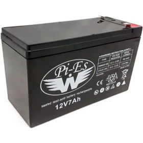 Resim pi-es Akü 12v 7ah Akü Alarm Aküsü Kaliteli Yeni Akü 