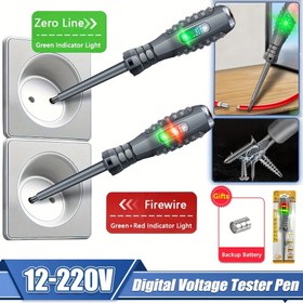 Resim Elektrikli kalemleri ölçmek için akıllı tornavida, ev testleri için multimetre, renkli aydınlatma, voltaj tespiti için tornavida, sıfır ateş telini kontrol etmek için haç şeklinde tornavida, test için manyetik emiş başlığı 