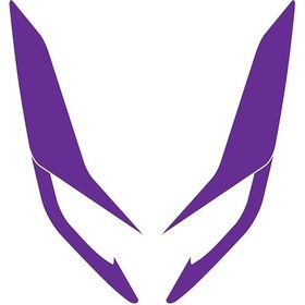 Resim Honda Pcx Ön Far Kaşı Tasarımı Şeffaf Sticker Mor 