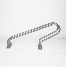 Resim İleri Trafik Bisiklet Park Yeri Tekli Galvaniz Eko Park Demiri Gümüş 