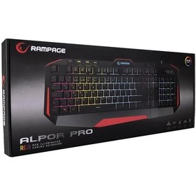 Resim Rampage Kb-rx7 Alpor Pro Siyah Usb Rgb Aydınlatmalı Q Gaming Oyuncu Klavyesi 