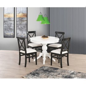 Resim Beyaz 100 100+30 Fiskos Açılır Lake Masa Beyaz 