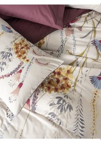 Resim Cotton Box Çift Kişilik Nevresim Takımı Flos Bordo 