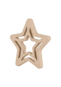 Resim Silikon Diş Kaşıyıcı Yıldız Latte Bej 