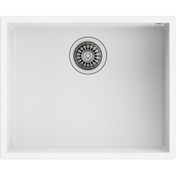 Resim Teka Square 50.40 Tg Tek Hazneli Tegranite+ Eviye - Arctic White - 115230024 