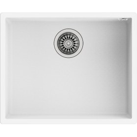 Resim Teka Square 50.40 Tg Tek Hazneli Tegranite+ Eviye - Arctic White - 115230024 
