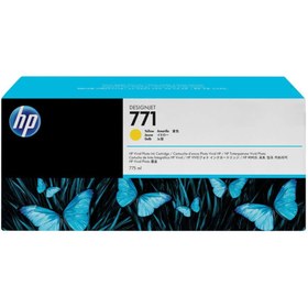 Resim HP DesignJet 771C Mürekkep Kartuşu (B6Y10A) - Sarı 