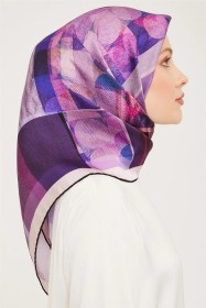 Resim Armine Twill İpek Eşarp 23ka9009 35 Mor 