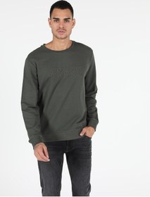 Resim Colin's Regular Fit Erkek Haki Sweatshirt CL1051125_Q1.V2_KHA 