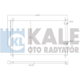 Resim KALE 342595 Klima Radyatoru Kondenser (Toyota: Corolla Uyumlu 07-18 1.33-1.4 D4d-1.6-1.8/ Auris 07-18 / Avensis 08- / Verso 09- ) 583×392×16 (WM459169) 