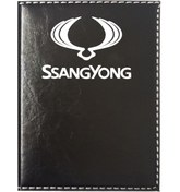 Resim promosyon denizi Ssangyoung Logolu Siyah Ruhsat Kabı 