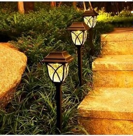 Resim Menfry Gün Işığı Sarı Ledli Solar Güneş Enerjili Bahçe Lambası (1 Adet) Tybu1Nlmdqmdn5Eh82 