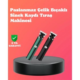 Resim Paslanmaz Çelik Bıçaklı Sinek Kaydı Tıraş Makinesi Uzun Ömürlü 