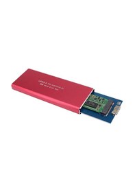 Resim Wozlo M.2 NGFF to USB 3.0 SSD SATA HDD Aliminyum Harddisk Kutusu Kırmızı 