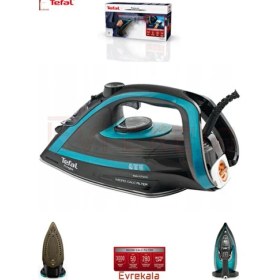 Resim Evrekala Shop Buharlı Ütü Tefal Puregliss 3000W -Yetkili Evrekala- 280 gr Auto Off New 