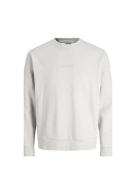 Resim Jack & Jones Jack&jones 12282821 Jcostance Sweat Vapor Blue Erkek Sweatshirt BEYAZ 