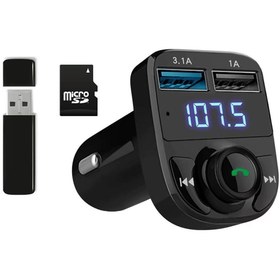 Resim Apera GA02 Otomatik Frekans Tanımalı FM Radyo Transmitter 3.1A Hızlı Şarj Micro SD Bluetooth MP3 Çalar 