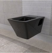 Resim LUCCO Loop 53 Cm Asma Klozet Siyah 