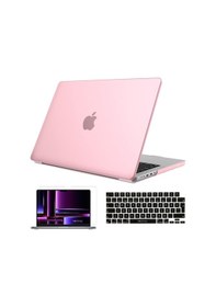 Resim NovStrap Apple Uyumlu MacBook Pro 2023 M2 14.2 inc A2779 Parlak Kılıf + Siyah Klavye Kılıfı + Film 