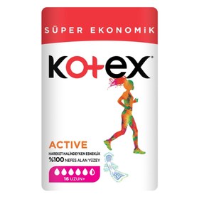 Resim Kotex Active Süper Ekonomik Uzun 16'lı 