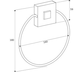 Resim Sas Delmeye Son Yapışkanlı Banyo Mutfak Havluluk Askısı Krom Y-612 