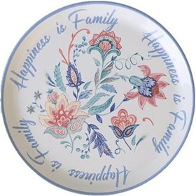Resim Keramika Çiçekli Pasta Tabağı 20 Cm Renkli 