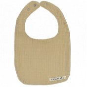 Resim Sıvı Geçirmez Çift Kat Müslin Mama Ve Salya Önlüğü, %100 Pamuk Alezli - Bej Çok Renkli 