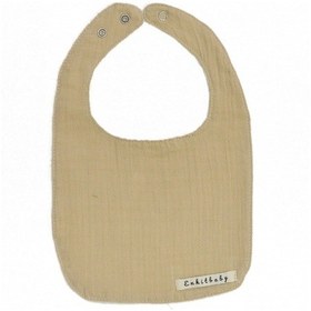 Resim Sıvı Geçirmez Çift Kat Müslin Mama Ve Salya Önlüğü, %100 Pamuk Alezli - Bej Çok Renkli 