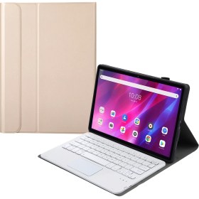 Resim Sunsky AK10-A Bluetooth Klavye Koruyucu Deri Kılıf Altın (Yurt Dışından) 