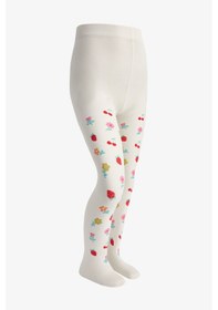 Resim Penti Kız Çocuk Pretty Fruit Floral Külotlu Çorap 
