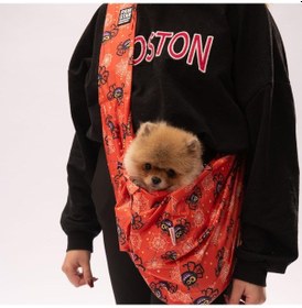 Resim Spider Halloween Crossbody Çanta Kedi Köpek Taşıma Çantası 