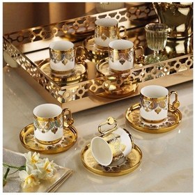 Resim Aryıldız Latife Fincan Takımı 12 Parça Gold 